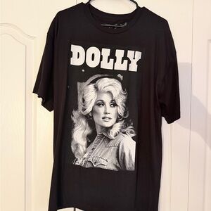 Black Graphic T-Shirt Dolly Parton